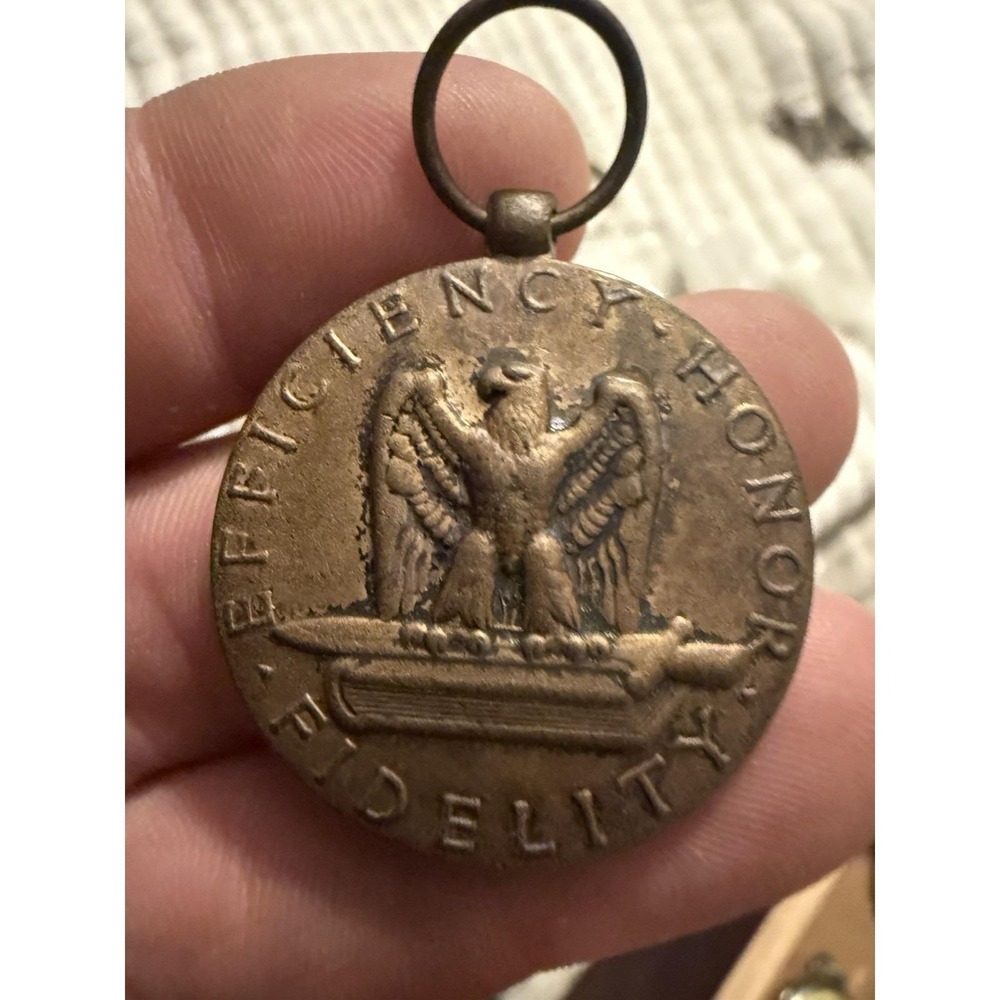 Vintage Efficiency Honor‎ Fidelity For Good Conduct Bronze School Award Medal